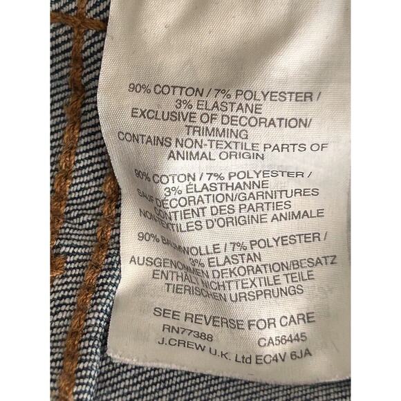 Madewell Jeans Womens Size 25 10" High Rise Skinny Dark Wash Raw Hem 27" Inseam - Picture 8 of 15